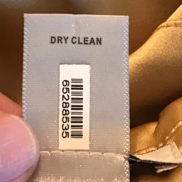 Cache Blouse Medium Womens Silk Satin Long Sleeve Gold Wrap Dressy Soft Sheen M - Picture 6 of 8